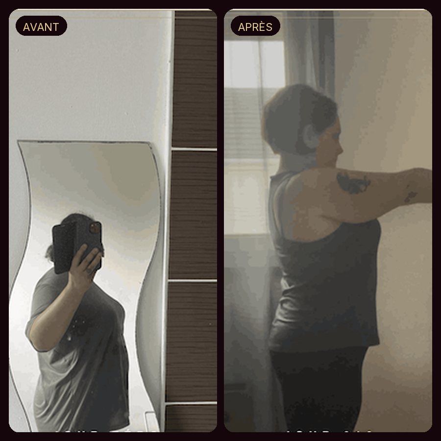 Avant / après — Gwenaëlle, 40 ans